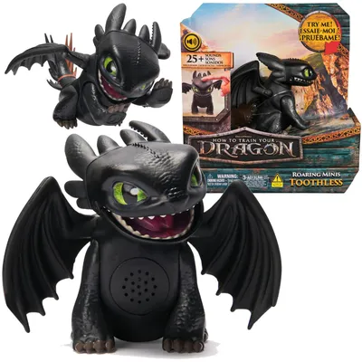 Produktbild von Drachenzähmen leicht gemacht Interaktive Figur Roaring Minis Toothless 25+ Sounds