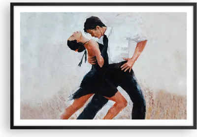 Produktbild von Gerahmtes Poster - Schwarzer Rahmen - tanzen sie - 91,5x61 cm - Wand Bild - Wanddeko - Wandbilder - Kunstposter - Wandposter - Bilderrahmen - Bilder - Kunstdruck - Wandbild - P2BAA91x61-3771