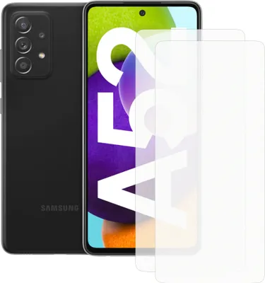 Produktbild von Zwei Stück (2x) Display-Schutzfolie Displayschutz-Glas 9H Glas für Samsung Galaxy A52 LTE (4G)