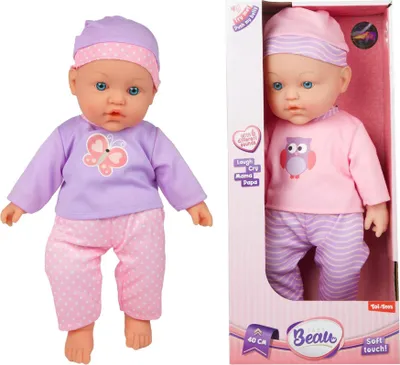 Imagen del producto de Muñeca para bebés Toi-Toys, 40 cm, suave, con sonido, juguete para juegos de rol