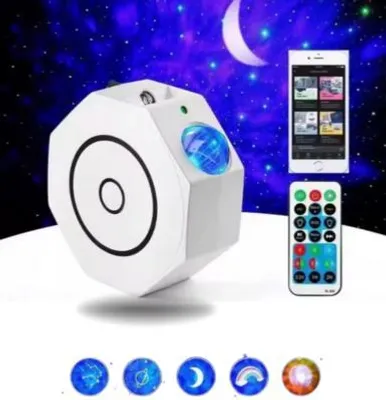 Zdjęcie produktu dla Projektor gwiazd lampka nocna do domu pokoju dziecka prezent oktagon