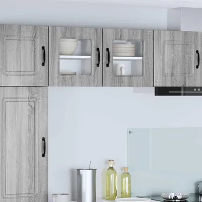Produktbild von "Schlussverkauf" Küchenschrank/Sideboard - 1 pc - Aufbewahrungsschrank moderne - mit Speicher Kalmar Graues Sonoma 40x31x40 cm  C10260