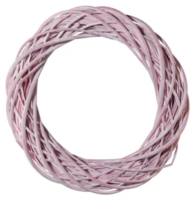Produktbild von Rattan Kranz Rosa washed Ø 40 cm