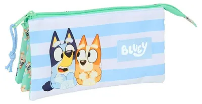 Productafbeelding van Safta Bluey Sisters, drievoudige etui, blauw. Mann, blauw, one size