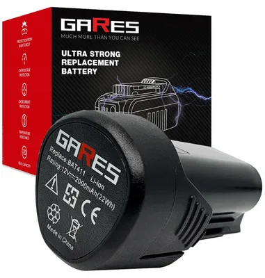 Produktbild von Gares Akkupack zum Zellentausch für Bosch GSR 10,8-2-LI | 10,8 V 2 Ah Li-Ion | Ersatz-Zellenpack für Werkzeugakkus | Profi-Qualität Gares®