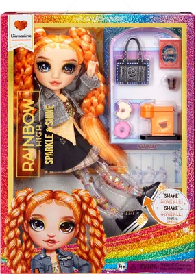 Zdjęcie produktu dla Rainbow High Sparkle & Shine Fashion Dolls- Clementine (Orange), Lalka modowa, Damski, 4 lat(a), Chłopak, dziewczyna, 280 mm, Wielobarwny