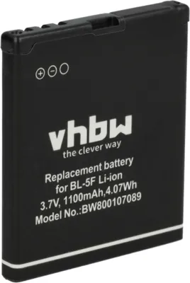 Produktbild von vhbw Akku kompatibel mit Saiet Scudotre Handy Smartphone Telefon (1100 mAh, 3,7 V, Li-Ion)
