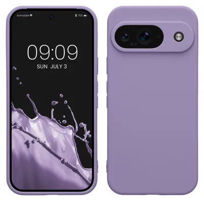 Produktbild von kwmobile Handyhülle für Google Pixel 9 Hülle - weiches Handy Silikon Case - Schutzhülle Cover - Veilchen Lila