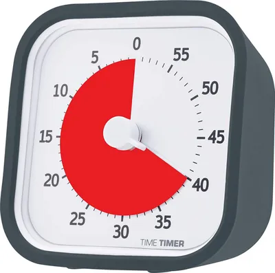 A close-up studio shot of a Time Timer MOD.