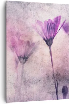 Produktbild von Bild auf Leinwand - Leinwandbild - Einteilig - Blumen Rosa Vintage - 70x100cm - Wand Bild - Wanddeko - Wandbilder - Leinwanddruck - Wanddekoration - Leinwand bilder - Wandbild - PA70x100-4432