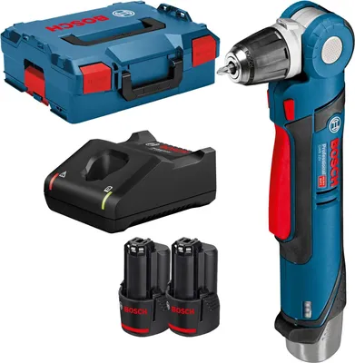 Produktbild von Bosch Akku-Winkelbohrmaschine GWB 12V-10 12 V / 2x 3,0 Ah Akku + Ladegerät in L-Boxx