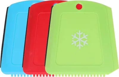 Produktbild von mucHome 3er Set Premium Trapez Eiskratzer Auto, 3-in-1 Funktion, Eisschaber mit Eisbrecherzähnen und Gummilippe