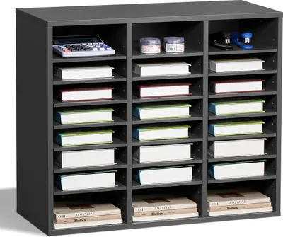 Organiseur De Dossiers Vertical Pour Bureau - Support étagère De Rangement - Rose - ABS Robuste