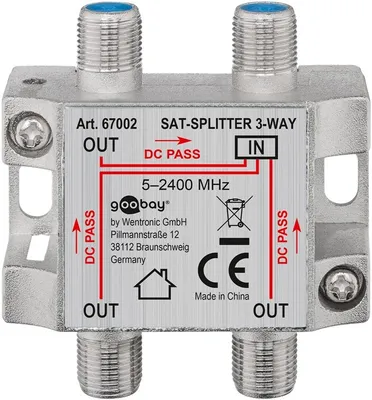 Zdjęcie produktu dla Goobay 67002, Łącznik kablowy, 2050 - 2400 MHz, Srebrny, Metal, Żeńska/Żeńska, 20 dB