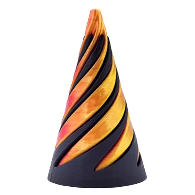 Obrázok produktu pre 3D tlačená špirálová kužeľová hračka na uvoľnenie stresu, špirálová kužeľová hračka, Impossible Cone - SPINEZO