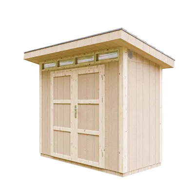 Produktbild von Gartenhaus + Boden + Bitumenfliesen - Geräteschuppen B161xL294xH239 cm - TIMBELA M901A