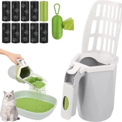 Produktbild von Kattenscheermiddelset mit Taschen - Halter und Abfallbehälter - katzenscheermittel - 195 Einheiten