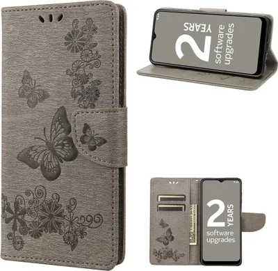 Produktbild von König Design Hülle kompatibel mit Nokia G11 / G21 Kunstleder Handyhülle - Handy Case Grau