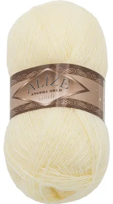 Image de ALIZE Angora Gold Simli 01, couleur crème