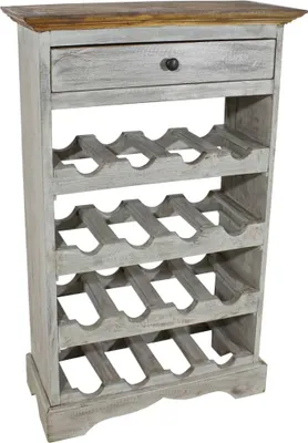 Obrázek produktu pro Stojan na víno masivní mangovníkové dřevo 55 x 23 x 85 cm
