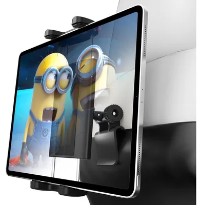 Obrázek produktu pro Držák na tablet pro opěrku hlavy, kompatibilní s modely Tesla Model Y/3, nastavitelný, pro tablety o velikosti 4-12,9 palců
