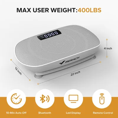 Produktbild von MERACH Vibrationsplatte Fitness Trainingsgerät Ganzkörper
