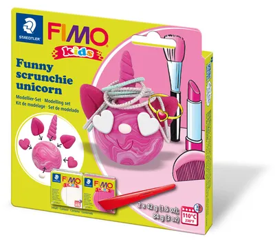 Produktbild von Staedtler Fimo Kids Form&Play-Set „Einhorn“ 2 x 42 g