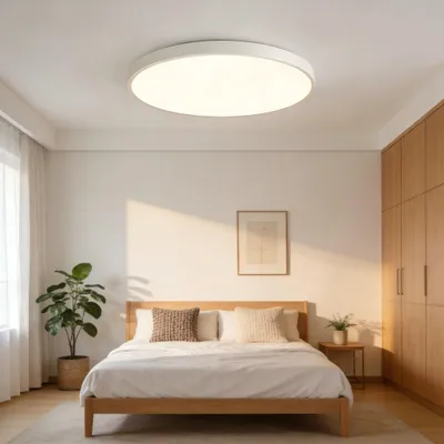 Produktbild von Deckenlampe LED Deckenleuchte Ø40cm 36W Warmliches 3000K, 3000LM Rund Decke Küchenlampen Modern Schlicht Weiß Ultra für Wohnzimmer Schlafzimmer Keller