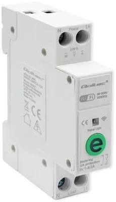 Obrázok produktu pre Qoltec WiFi DIN rail relay with electricity meter 63A