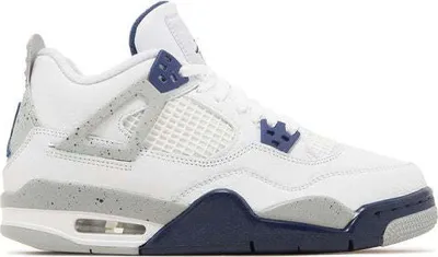 Produktbild von Nike Air Jordan 4 White Midnight Navy Blue GS Sneaker Jordan IV NEW Dealer - 38
