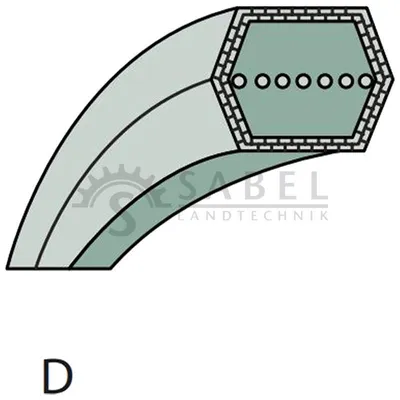 Immagine prodotto di Cinghia di trasmissione per tosaerba Honda Iseki John Deere 13x2159 AA85