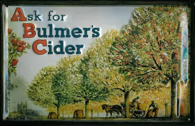 Produktbild von Blechschild Bulmer s Cider Pferdekarre Pferd retro Schild Nostalgieschild