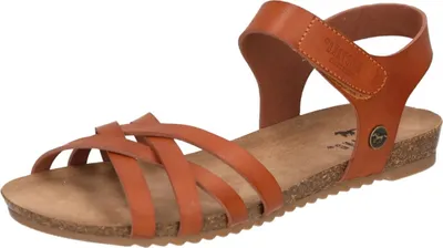 Produktbild von Mustang Damen Sandale Flechtoptik Klett Korkoptik 1307-811, Größe:42 EU, Farbe:Braun