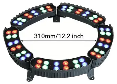 Immagine prodotto di Proiettori da esterno, illuminazione RGB, impermeabili IP65, 5 pezzi RGB
