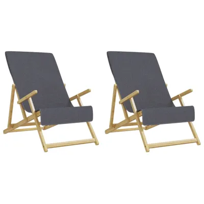 Produktbild von "2026 MODERNE" Strandtücher 2er-set - multifunktional& Moderne - Anthrazit 60x135 cm Stoff 400 GSM - Strandtücher CC4767055