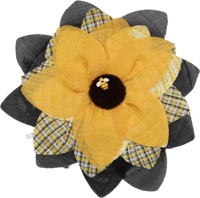 Produktbild von Handgefertigter künstlicher Sonnenblumenkranz zur Dekoration der Haustür, 40,6 cm