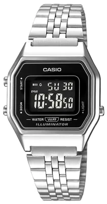 Produktbild von Casio Retro Collection LA680WA-1BDF Damenuhr Chronograph