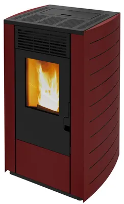 Produktbild von Pelletofen Westminster WPO 7G Stahl bordeaux 7,5 kW