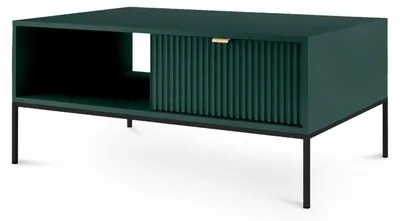 Imagen del producto de Mesa de centro Roza Verde labrador, patas negras