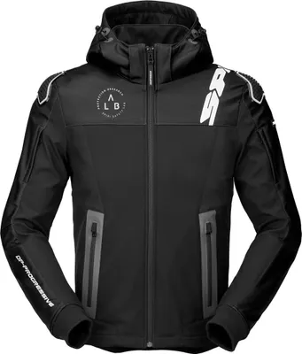 Produktbild von Spidi Warrior Motorrad Hoodie, schwarz/weiß, M