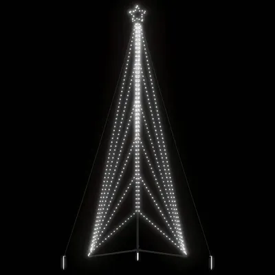 Image de vidaXL Arbre de Noël LED 861 LED blanc froid 478 cm