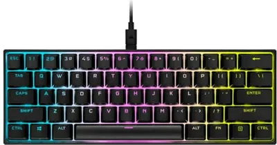 Immagine prodotto di Gaming Tastatur Corsair K65 RGB MINI 60% Mechanical Gaming Schwarz Qwerty Spanisch