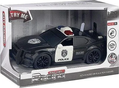 Obrázok produktu pre Policajné auto na batérie so svetlom a zvukom v mierke 1:20 – ADAR