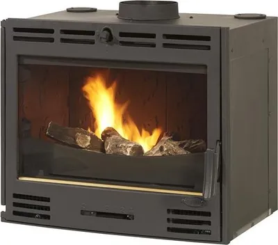 Image de Insert à bois 10kw anthracite - Godin - 663258ANTHRACITE -