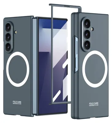 Produktbild von Für Samsung Galaxy Z Fold7 5G GKK MagSafe Integrierte dünne Schutz Hülle Grün