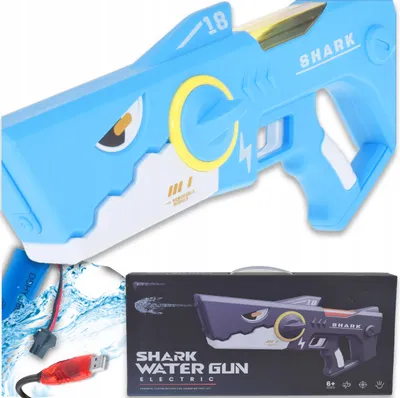 Immagine prodotto di Lolex | Pistola elettrica ad acqua - 40 cm X 18 cm - Automatica - Ricaricabile via Usb - Giocattolo per bambini