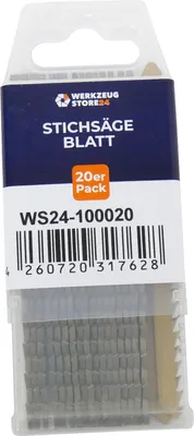 Zdjęcie produktu dla WS24 20x Brzeszczot do wyrzynarki CV szlifowany/zestaw GL 100 VL 75 mm kąt prosty - WS24-100020