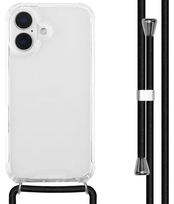 Imagen del producto de Funda trasera transparente con cordón para Apple iPhone 16 -