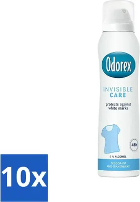 Produktbild von Odorex Deodorant Spray Unsichtbare Pflege 150 ml - Vorteilspack - 10 Stücke
