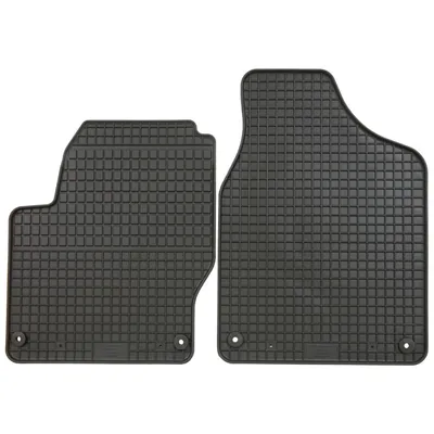 Produktbild von für VW Sharan ab 1995-08/2010 Passform Vorne PETEX Gummimatten 2-teilig schwarz Allwettermatten Gummifußmatten